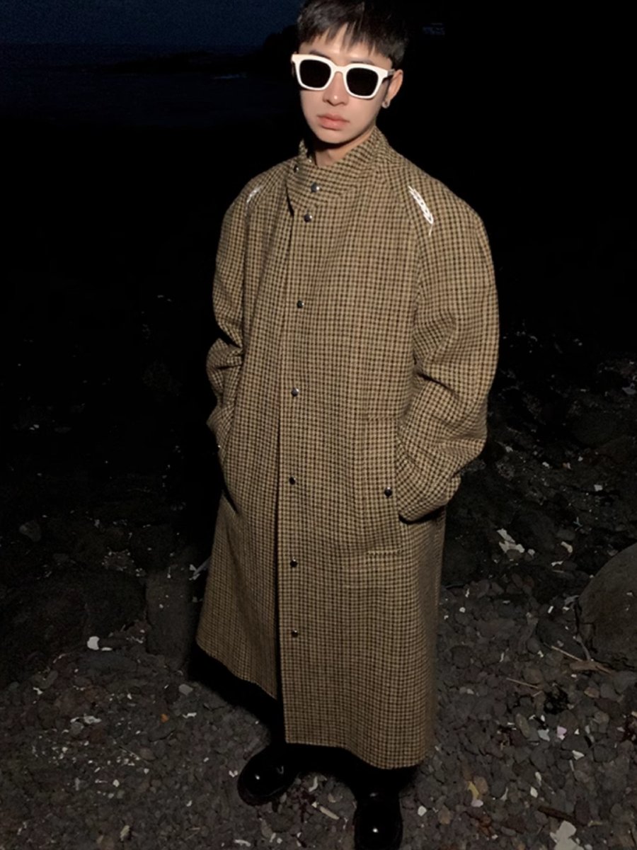 [ESC MAN STUDIO] mid-length wool coat na1616