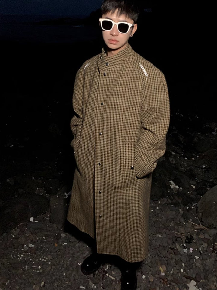 [ESC MAN STUDIO] mid-length wool coat na1616