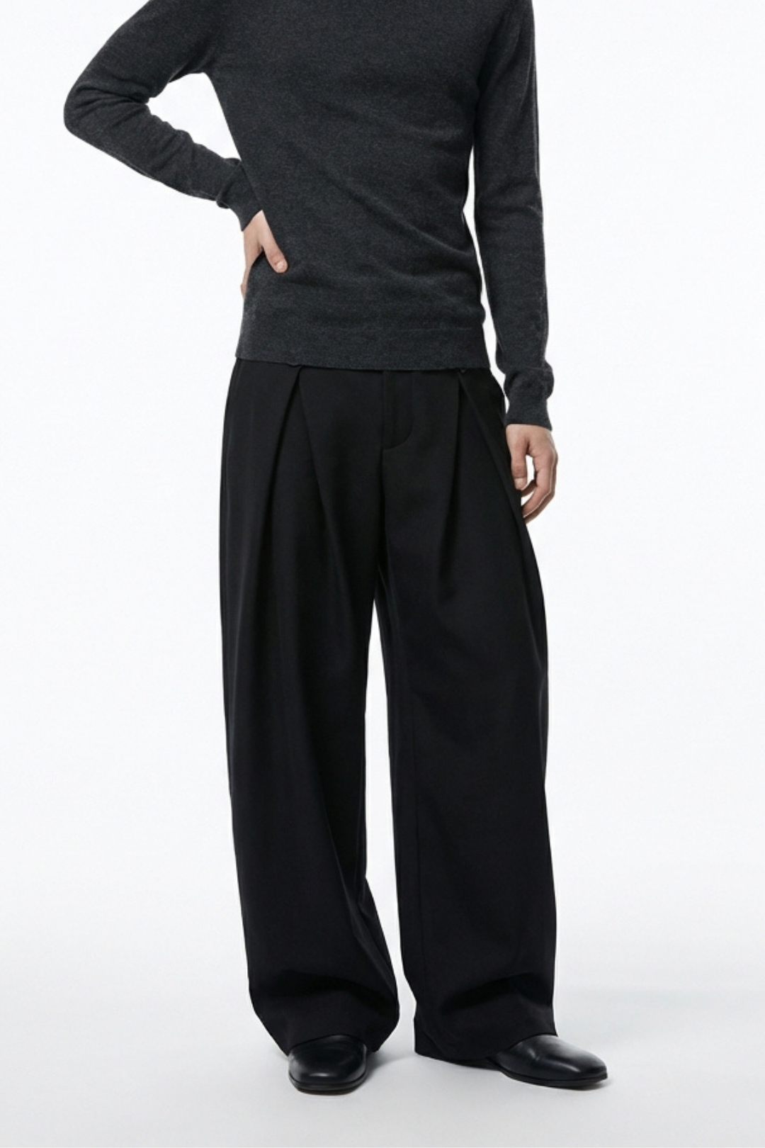 Wide Tuck Slacks na2361