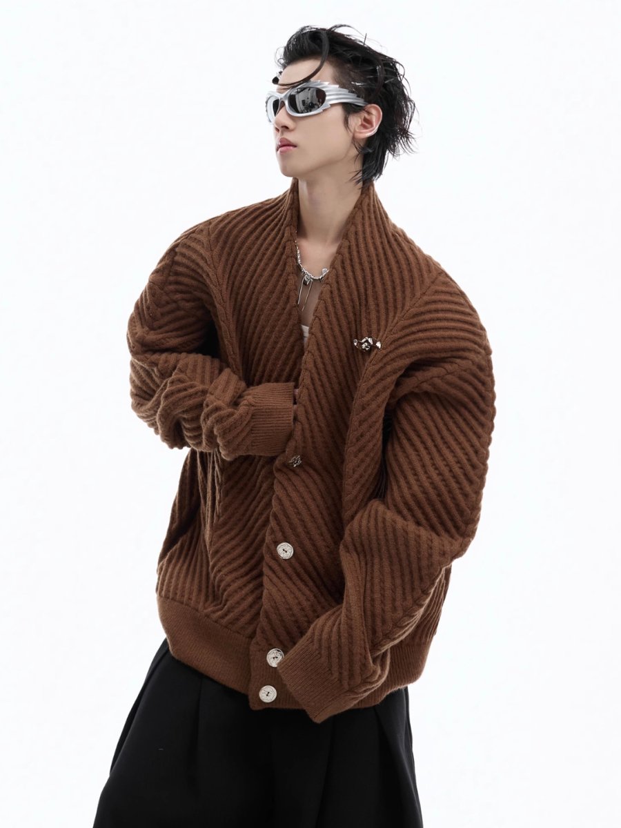 [CultureE] loose V-neck sweater na1531