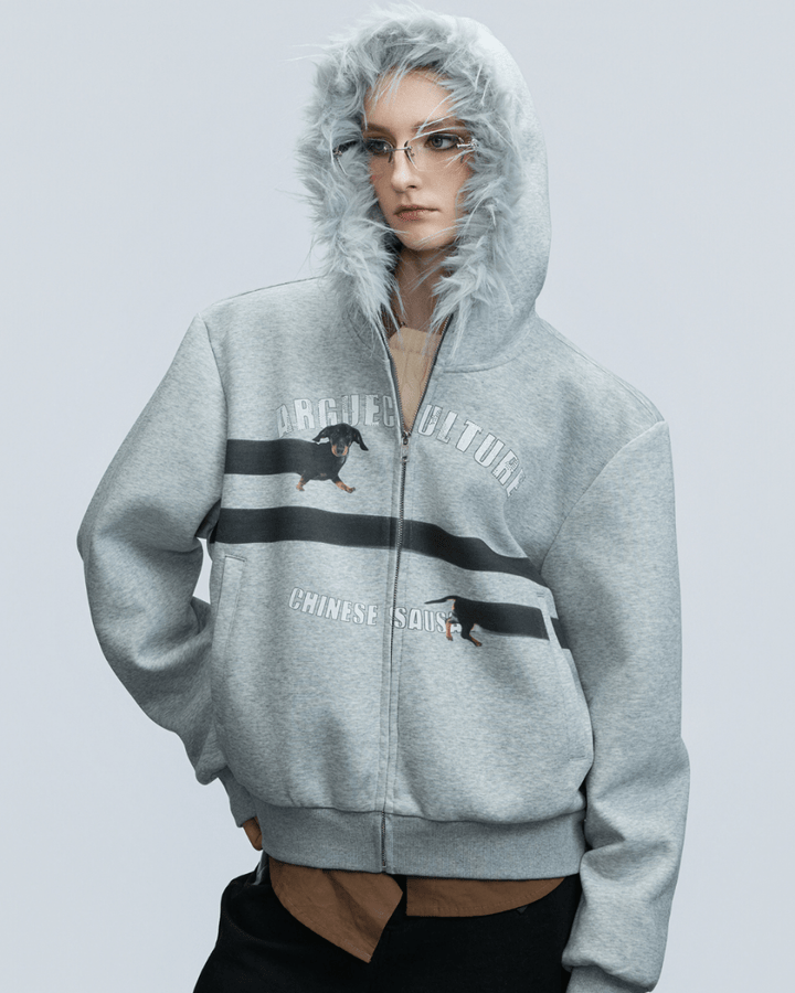 [ArguE CulturE] Seoul Faux-Fur Dog Hoodie na2251