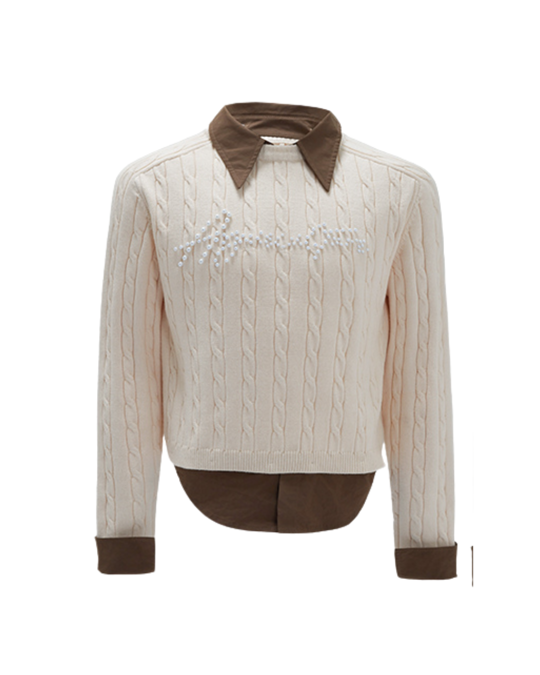 [ArguE CulturE]Pearl Logo Knit Sweater na2267