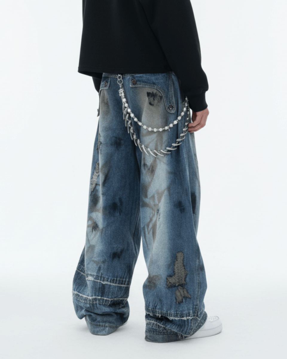 [DARKFOG] wide leg loose jeans na2034