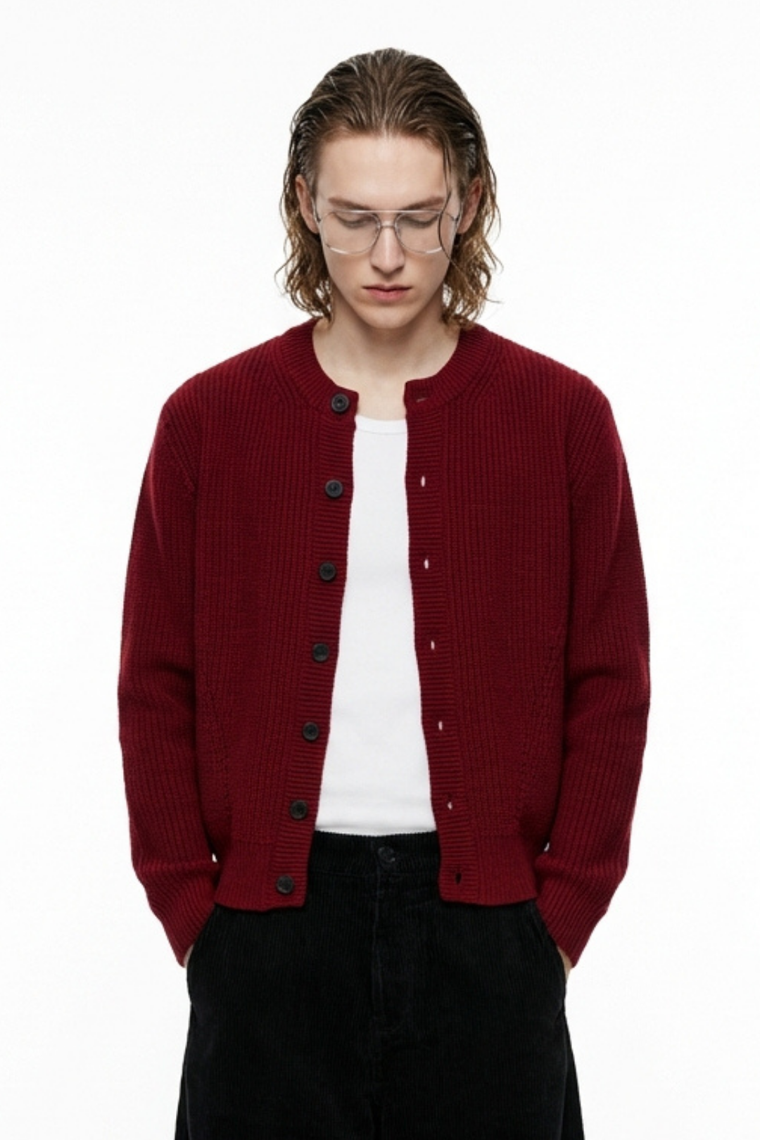 Quiet Rib Knit Cardigan na2363