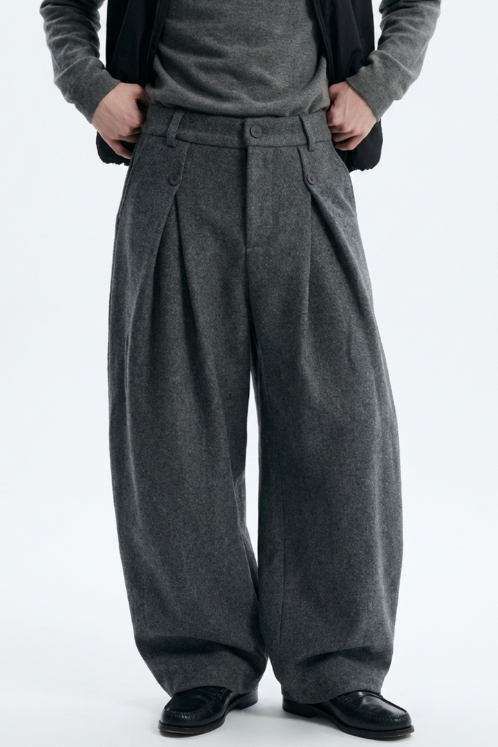 Wide Tuck Slacks na2361