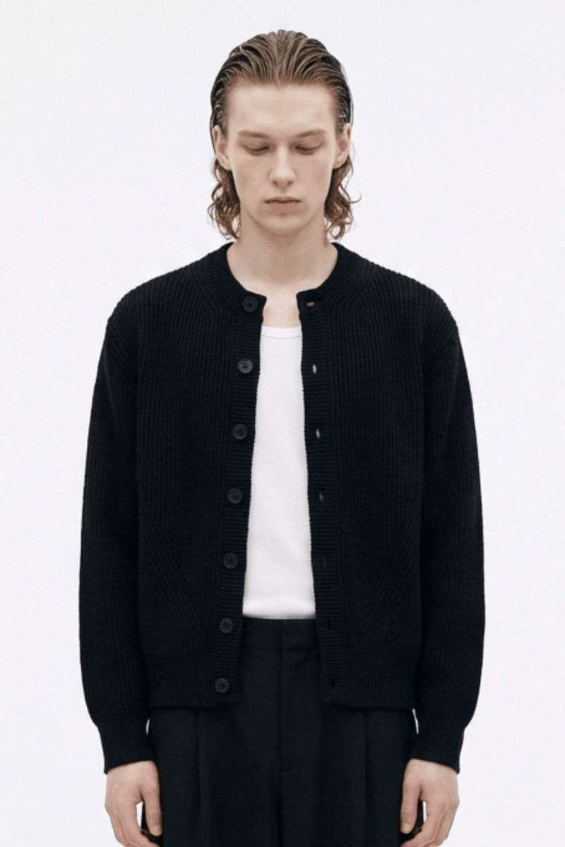 Quiet Rib Knit Cardigan na2363