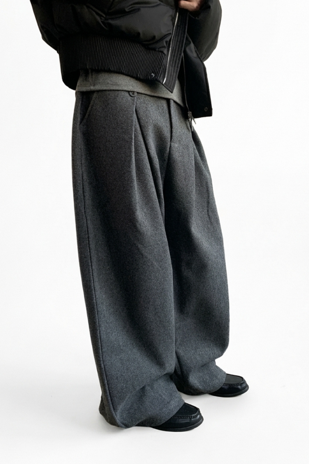 Wide Tuck Slacks na2361