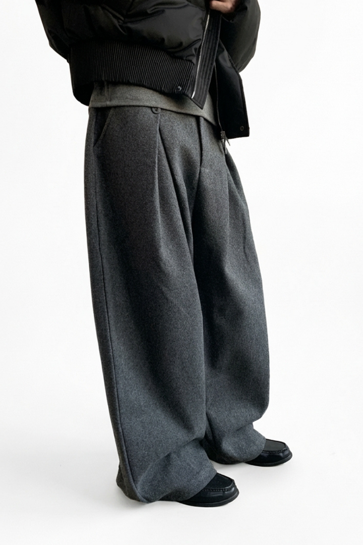 Wide Tuck Slacks na2361