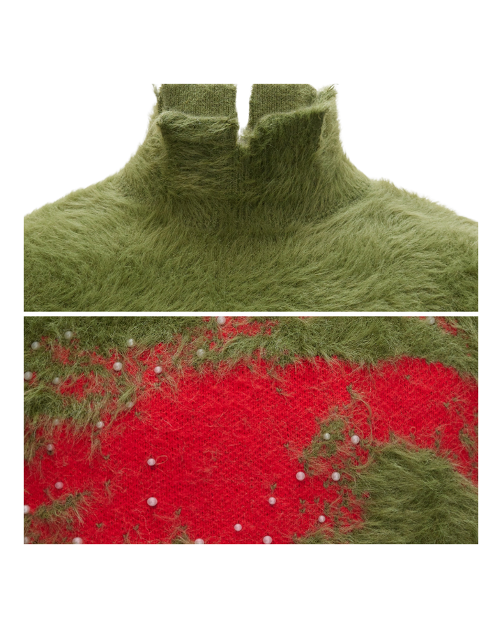 【ArguE CulturE】Crimson Howl Fur Jacket na2285