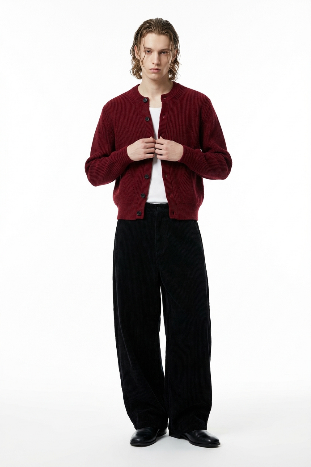 Quiet Rib Knit Cardigan na2363