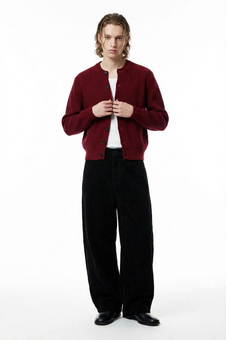 Quiet Rib Knit Cardigan na2363