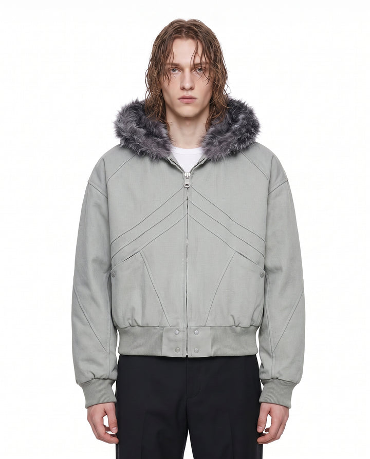 Fur Hooded Jacket na3073