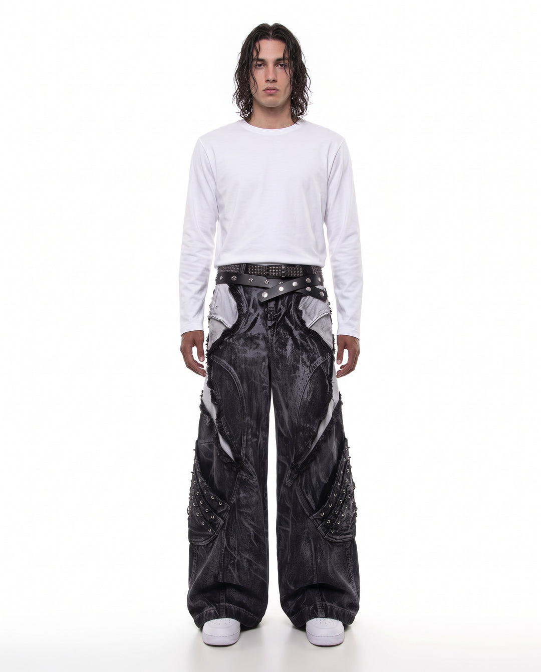 Wide Denim Pants na3200