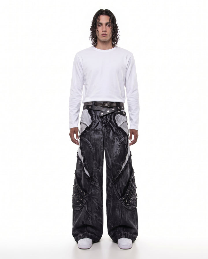 Wide Denim Pants na3200