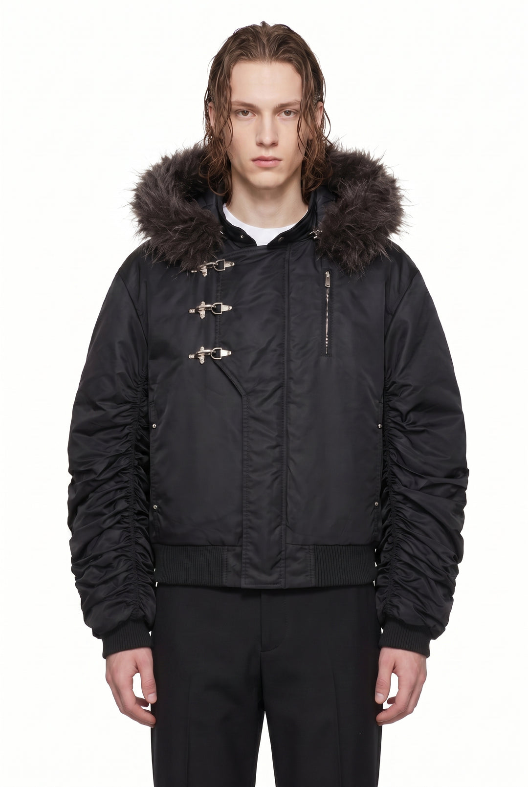 Fur Bomber Jacket na2817