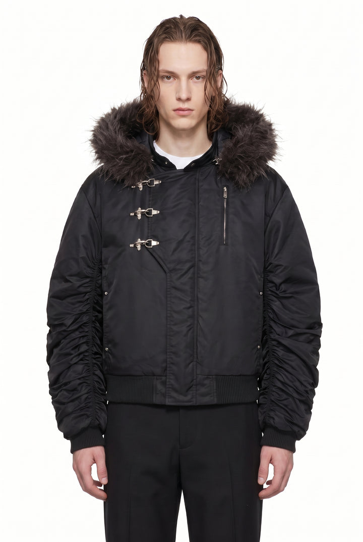 Fur Bomber Jacket na2817