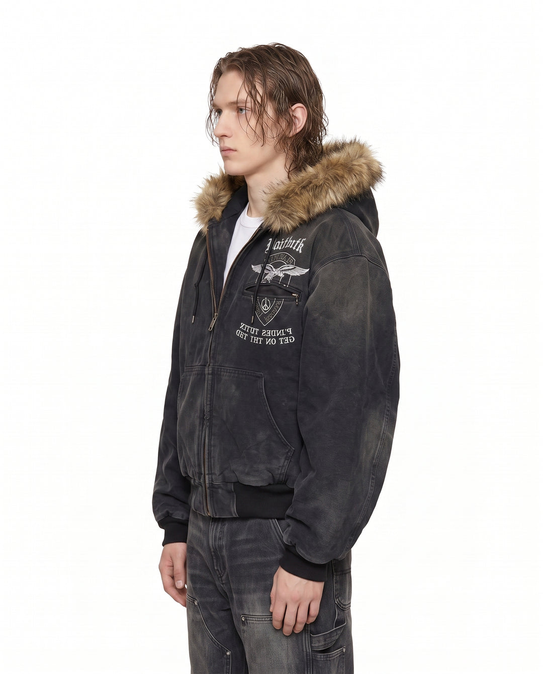 Fur Hooded Jacket na2956