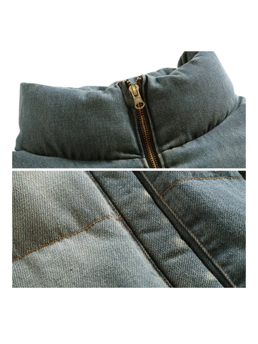 【MRNEARLY】washed denim down jacket  na1757