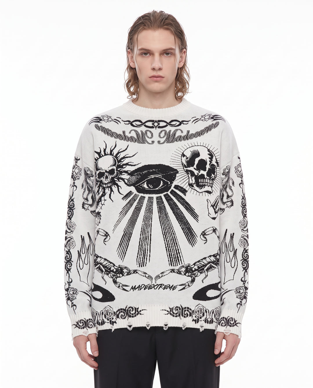 Graphic Knit Sweater na3241