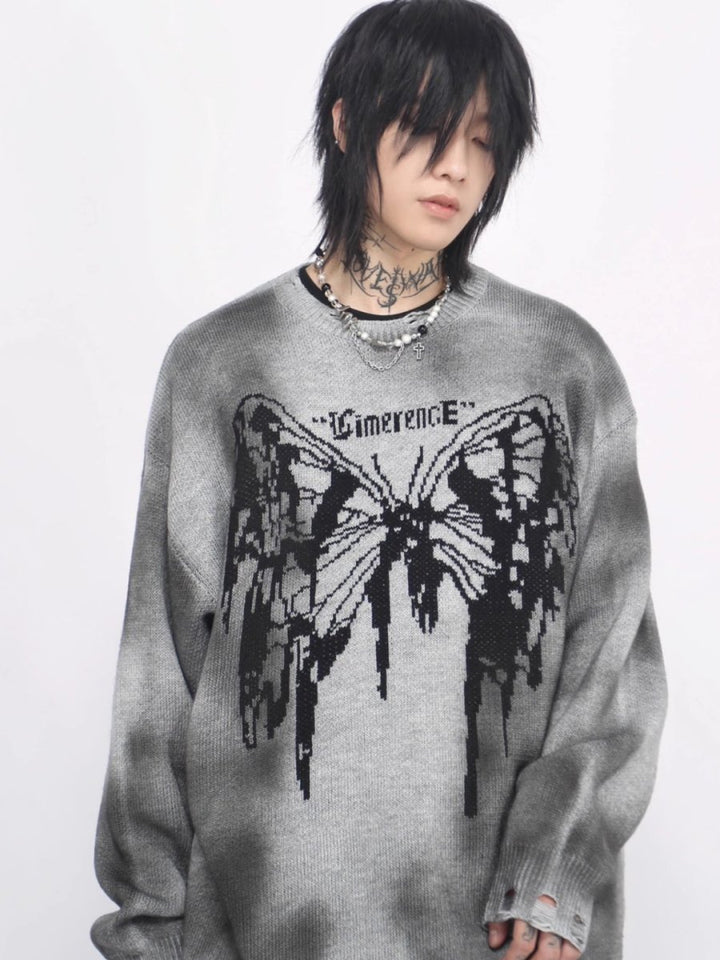 【Mz】broken holes sweater na1474