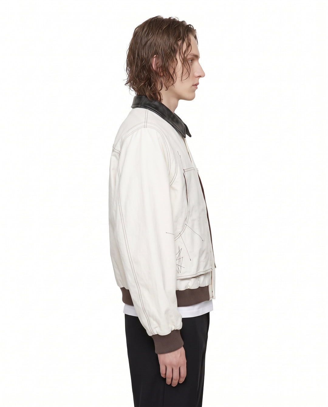 Contrast Bomber Jacket na3189