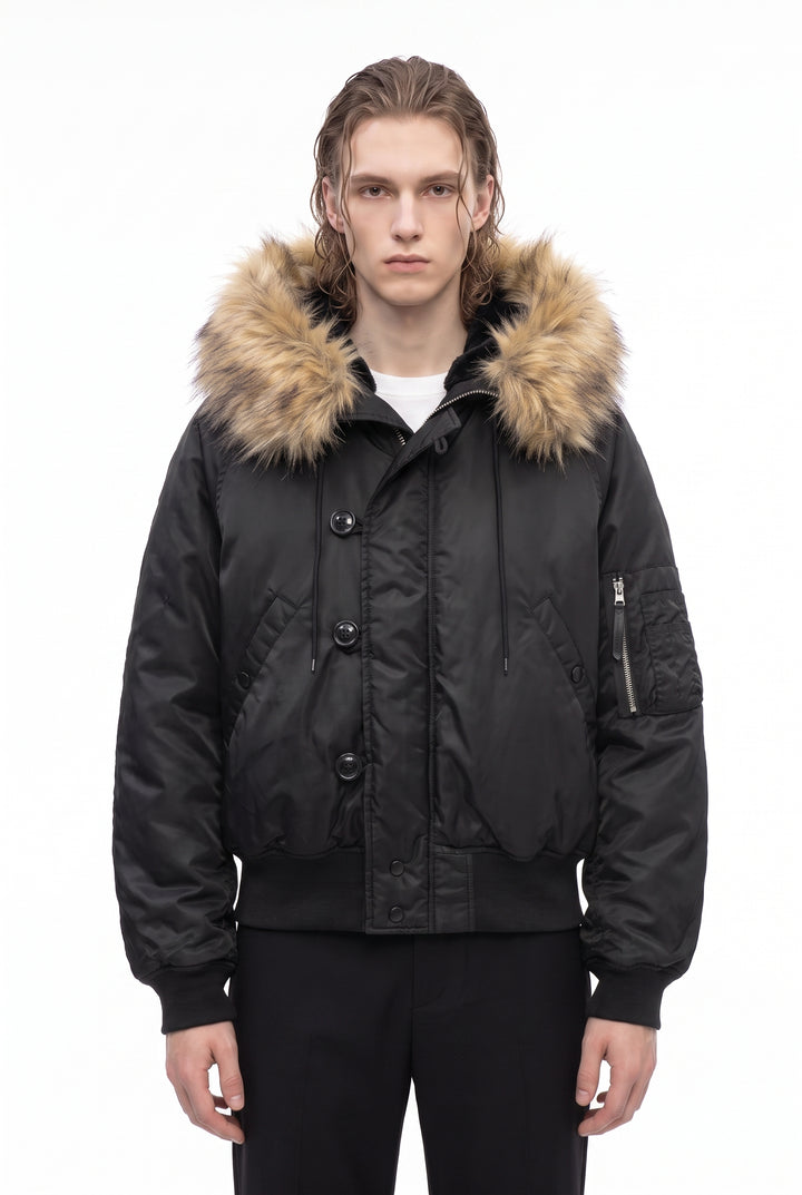Fur Bomber Jacket na2836