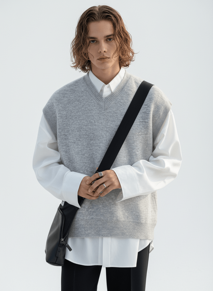 [MRCYC] 컬러 V 넥 베스트 na40