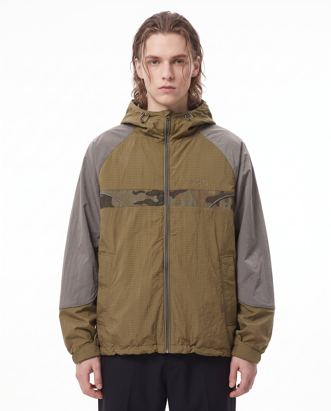 Hooded Windbreaker Jacket na3243
