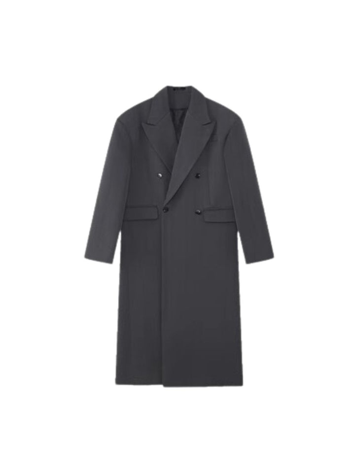 [ONELYC1NS] Korean loose long knee-length coat na1572