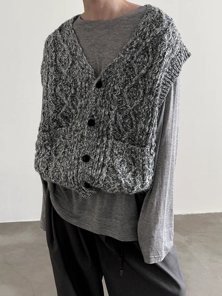 【GENESISBOY】Knit Vest  na1338