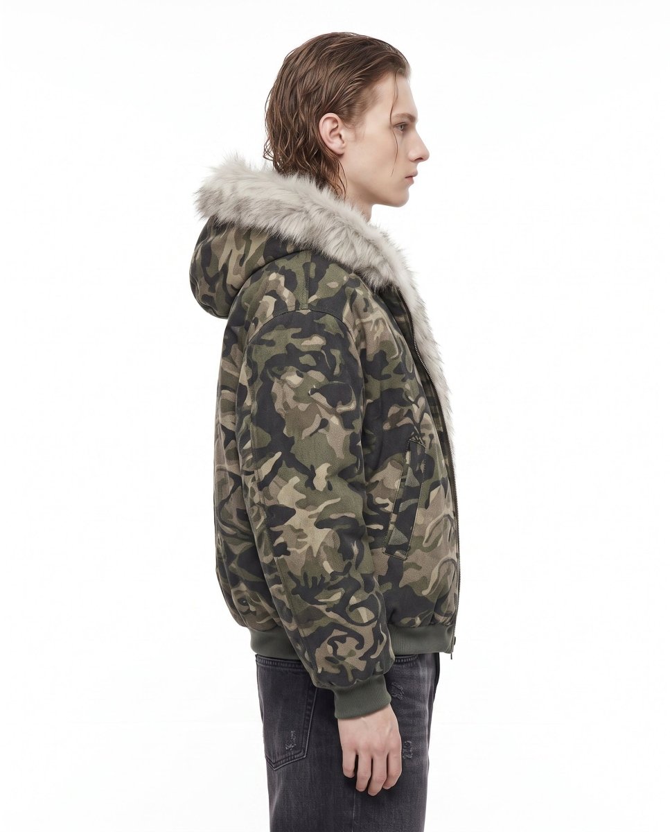 Camo Fur Jacket na3069