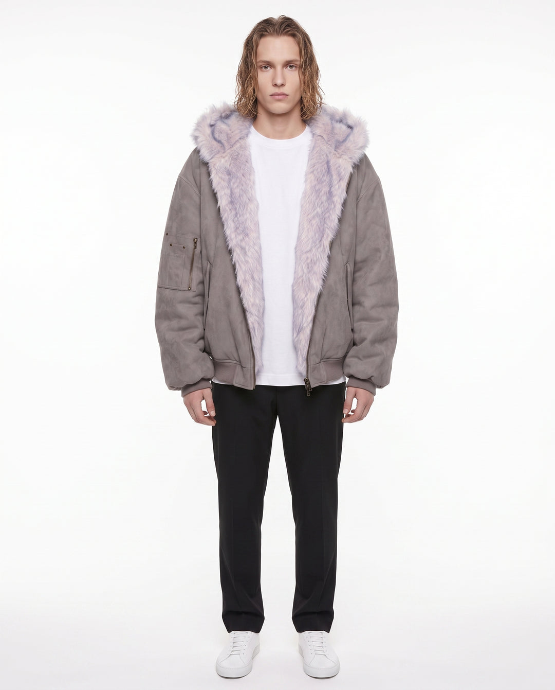 Fur Bomber Jacket na3072