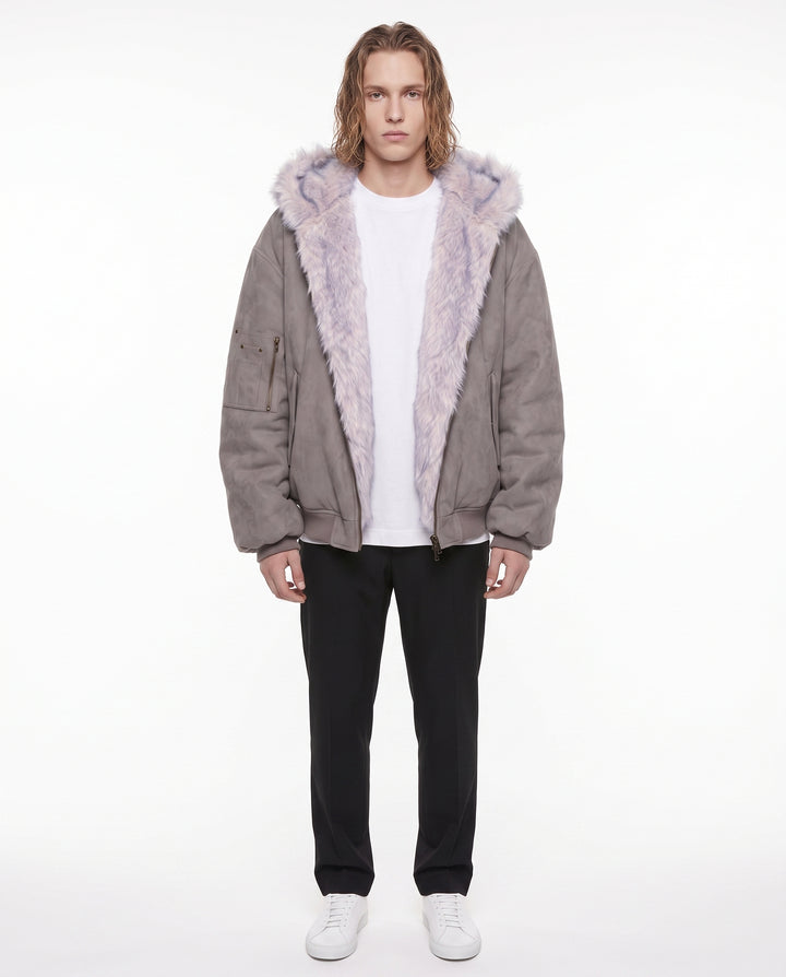 Fur Bomber Jacket na3072