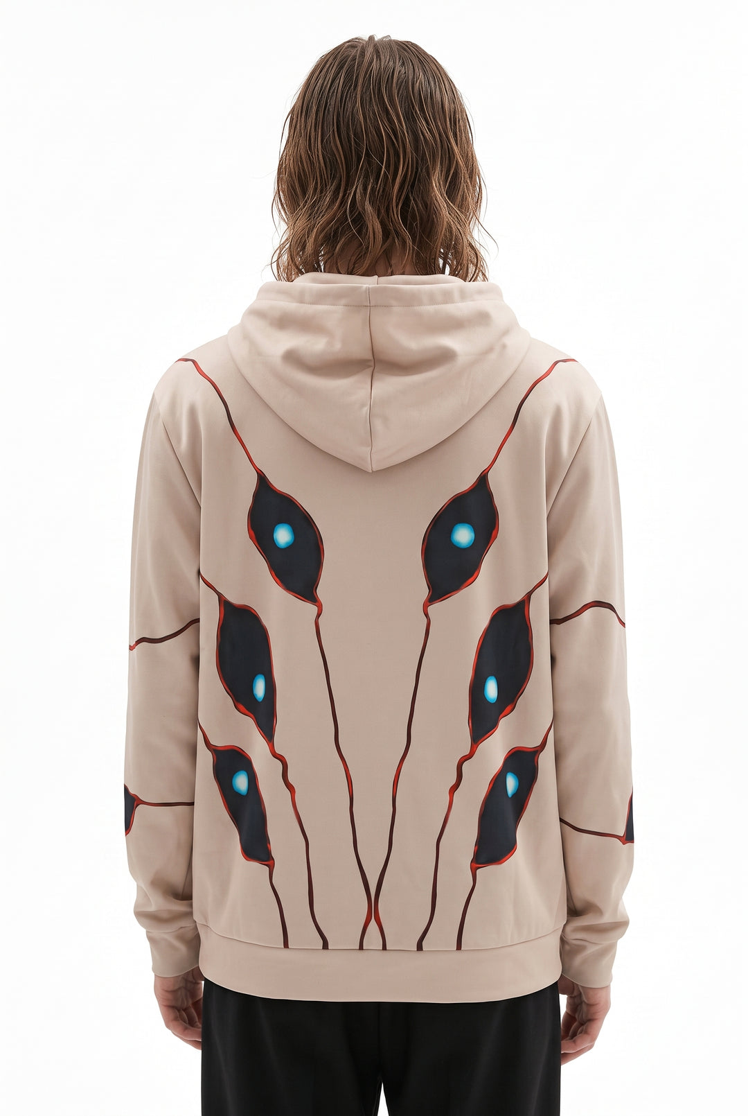 Graphic Paneled Hoodie na2761