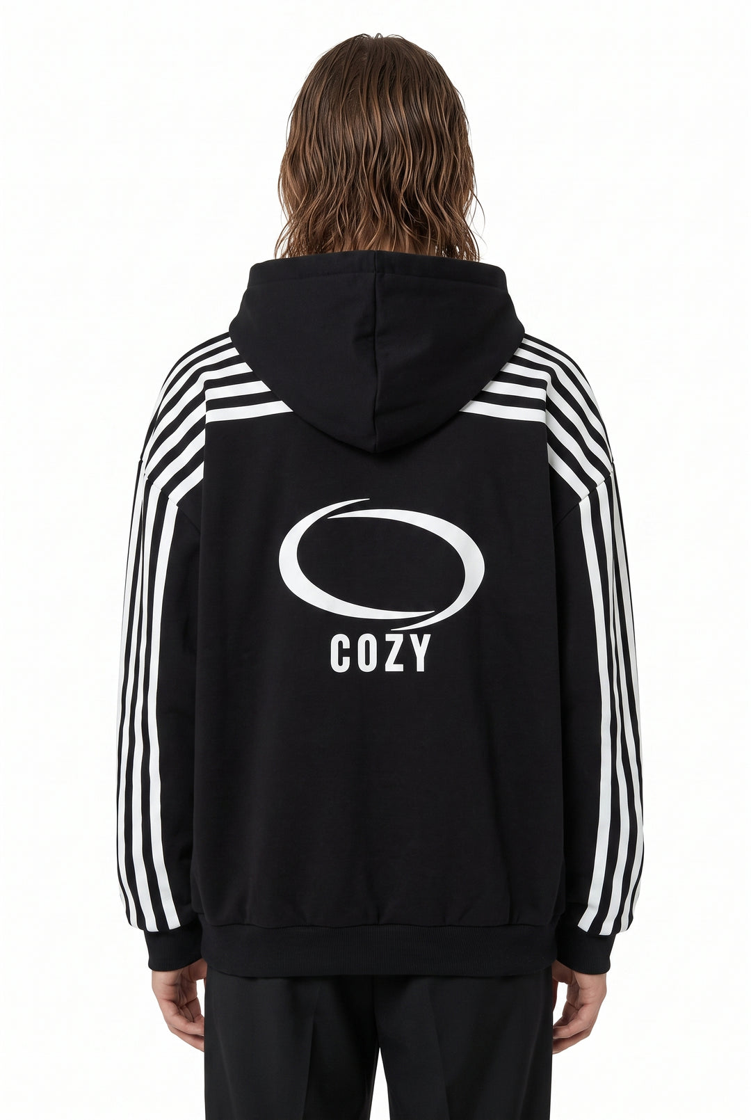 Striped Hooded Jacket na2774
