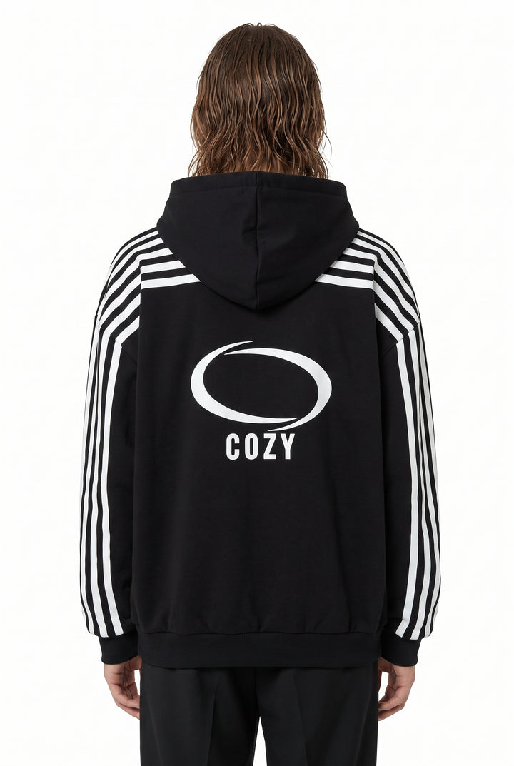 Striped Hooded Jacket na2774