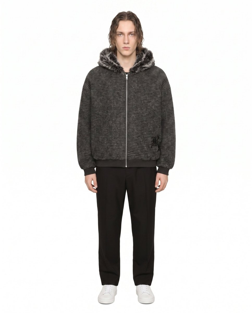 Fur Hooded Jacket na3088