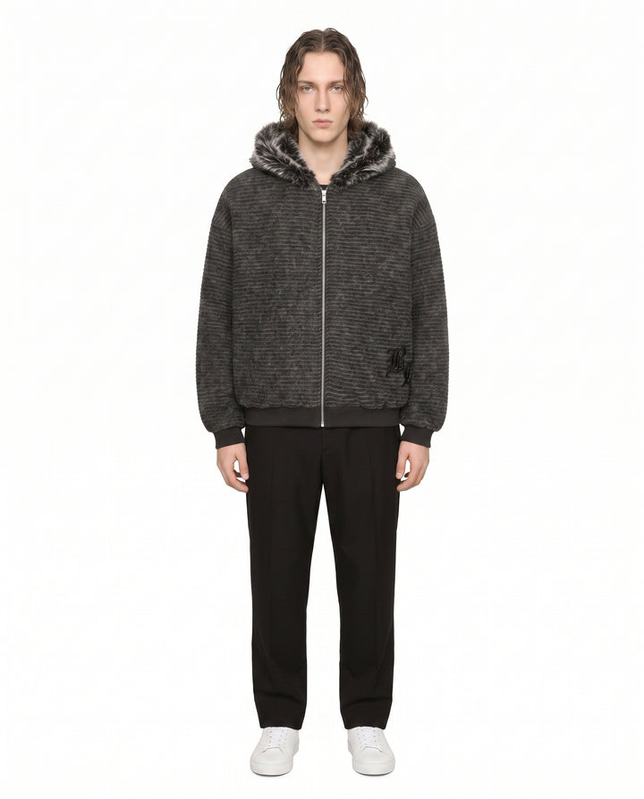 Fur Hooded Jacket na3088