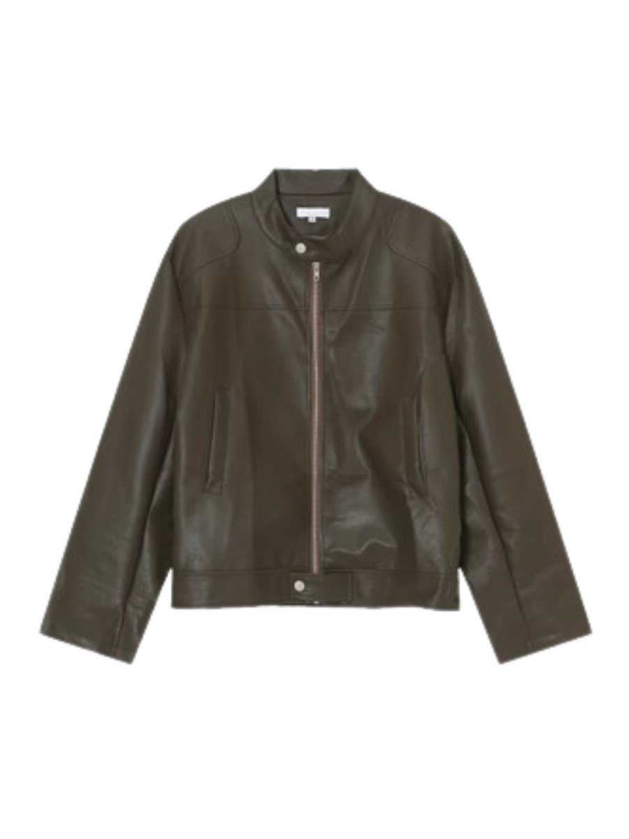 【ONELYC1NS】PU leather jacket na1573