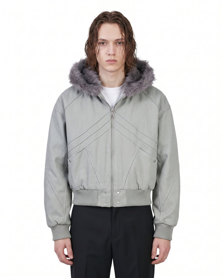 Fur Hooded Jacket na3083