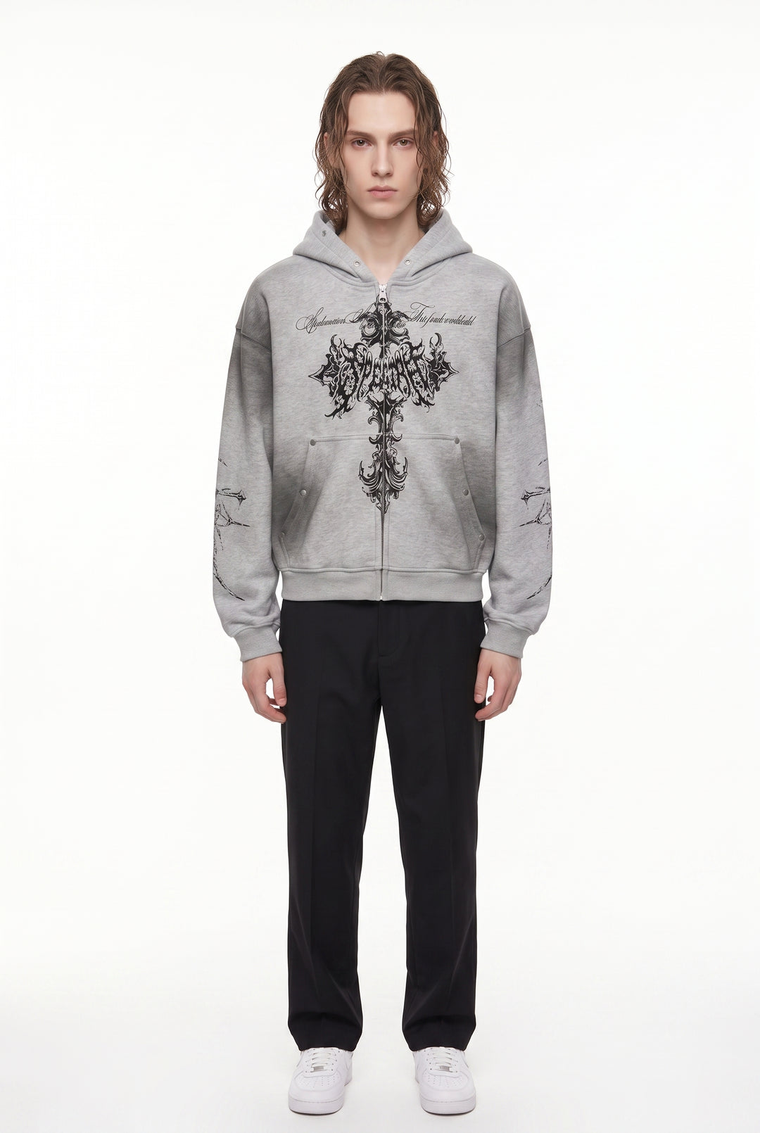Graphic Zip Hoodie na2879