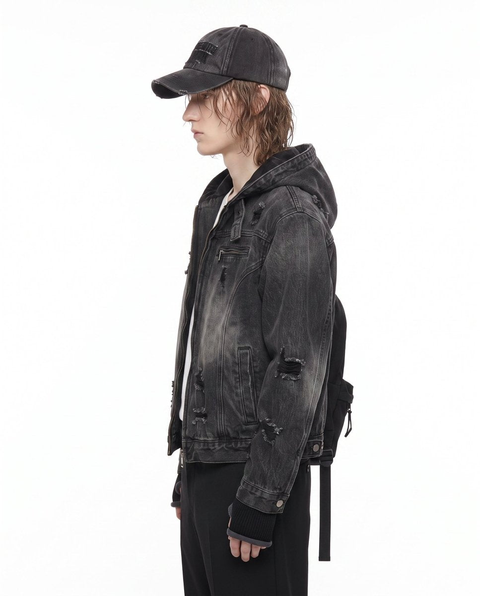 Hooded Denim Jacket na3035