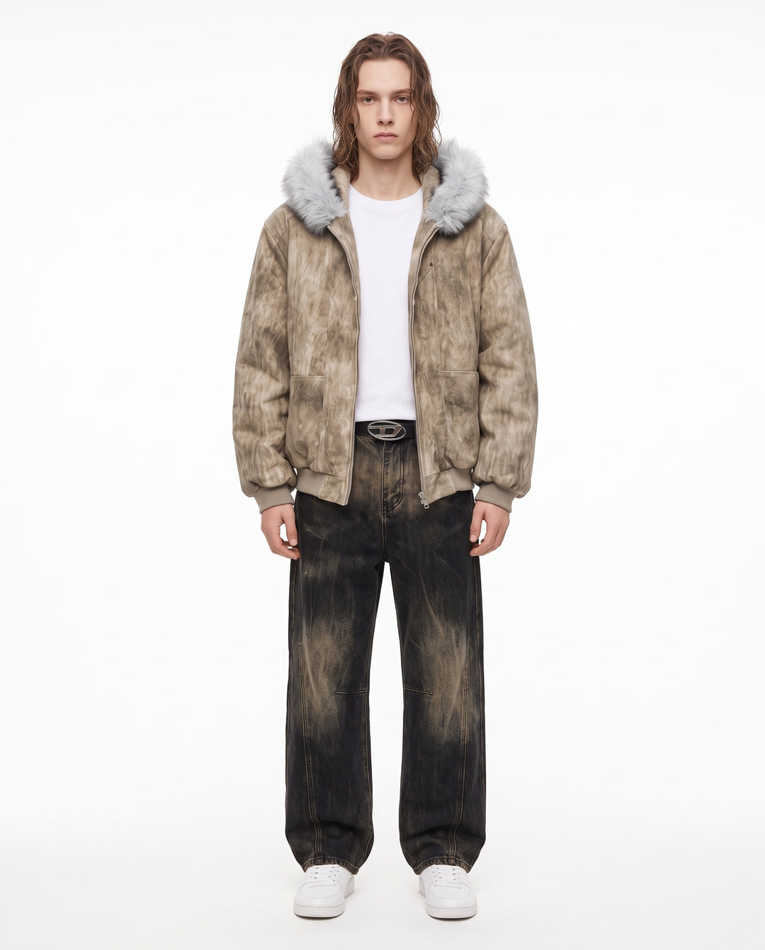 Fur Hooded Jacket na3231