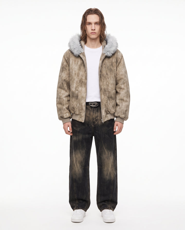 Fur Hooded Jacket na3231