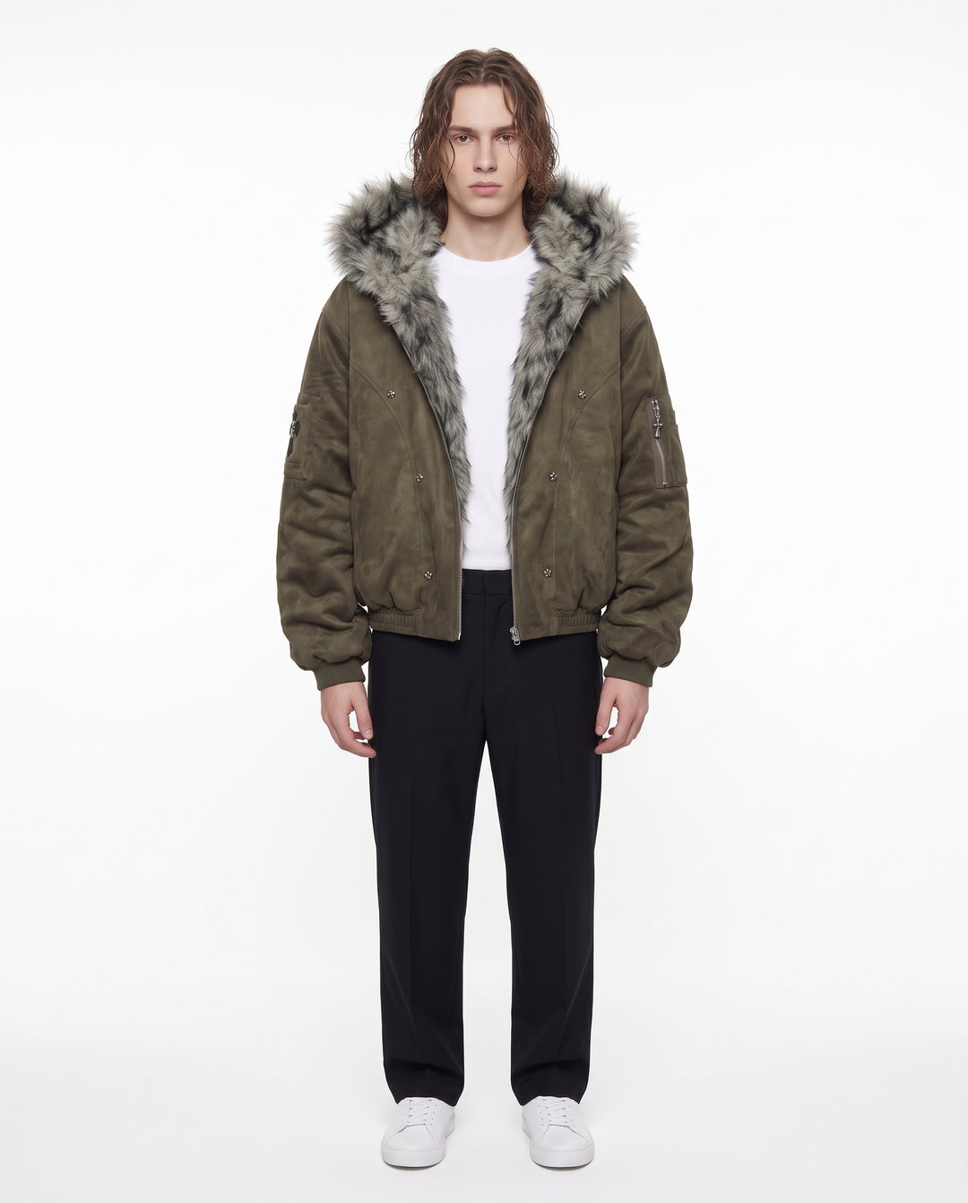 Fur Hooded Jacket na3172
