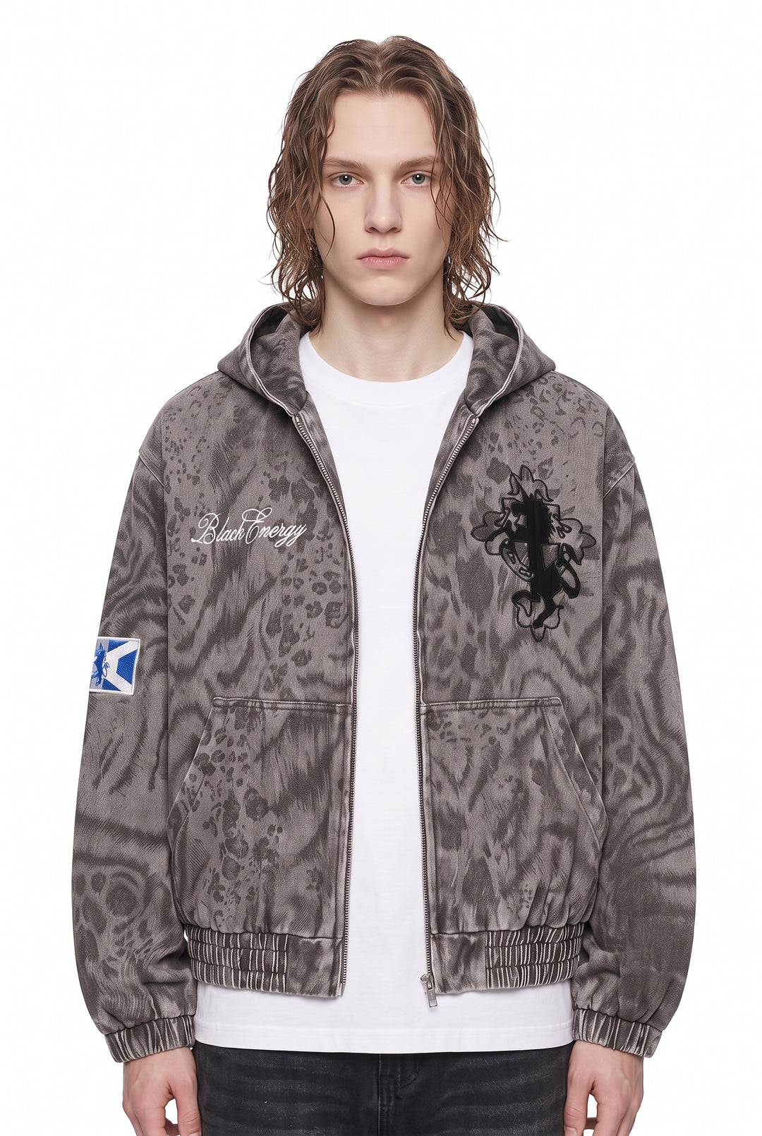 Washed Hooded Jacket na2814