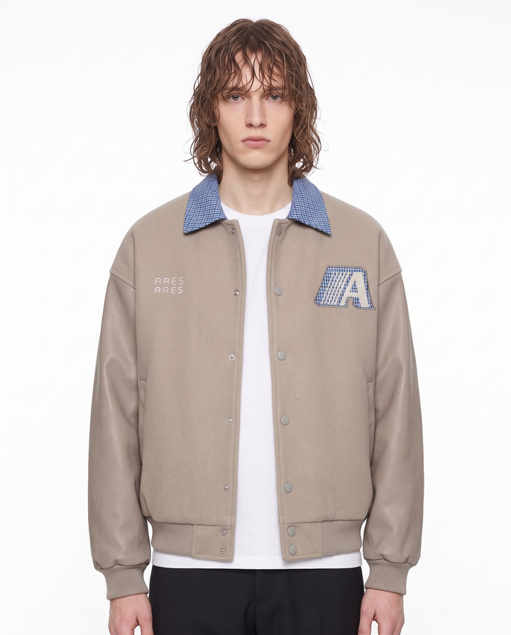 Collared Varsity Jacket na3242