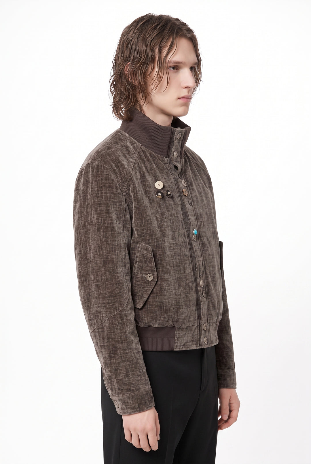 Velour Bomber Jacket na2875