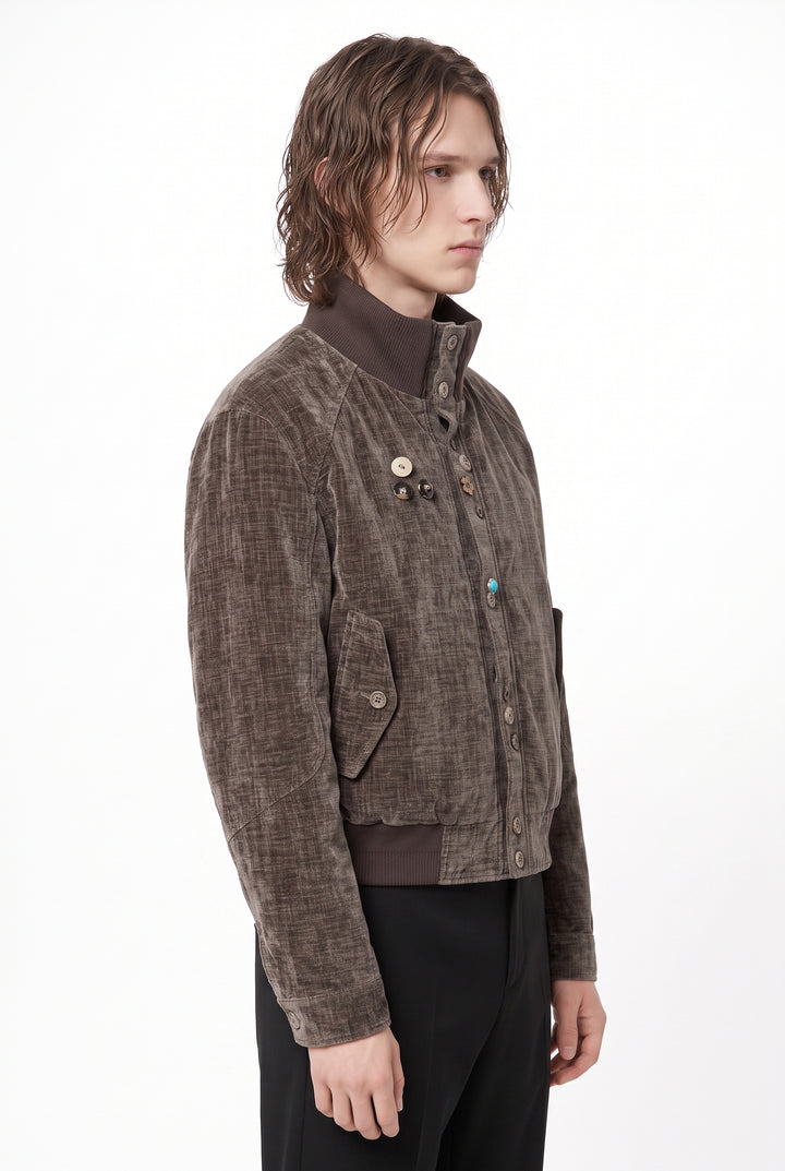 Velour Bomber Jacket na2875
