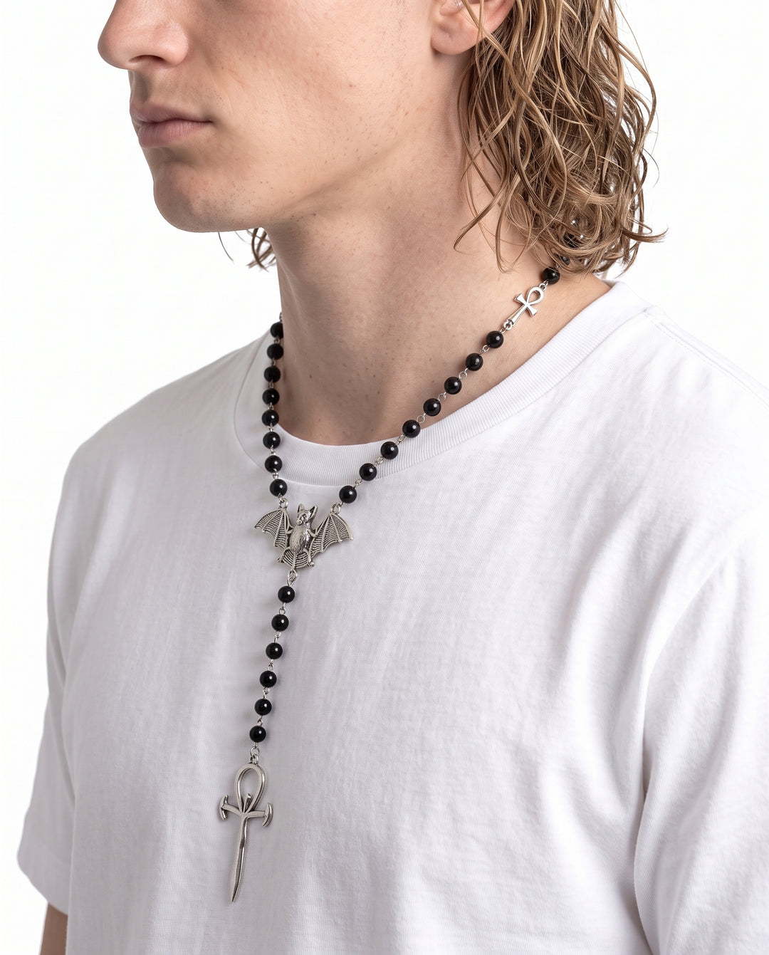 Bat Rosary Necklace na2934